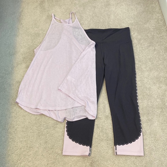 Athleta Pants - Athleta tank top with coordinating crop leggings